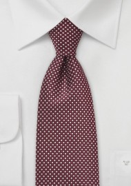Shaker Red Diamond Patterned Silk Tie