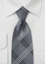 Modern Plaid in Graphite Grey