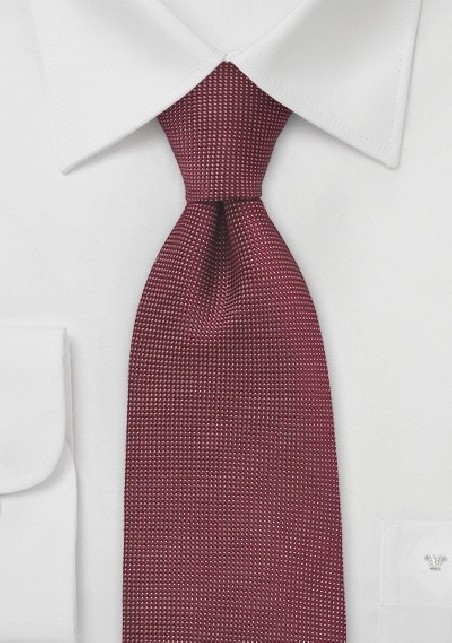 Pin Dot Tie in Burgundy