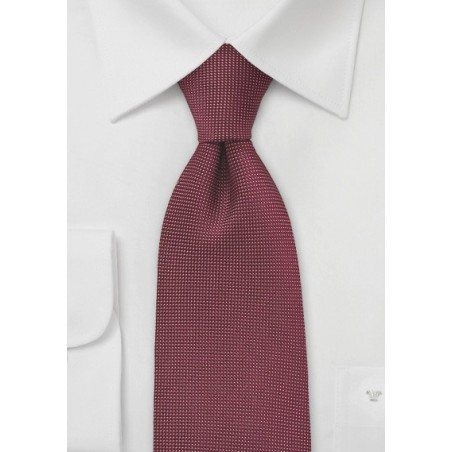 Pin Dot Tie in Burgundy