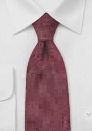 Pin Dot Tie in Burgundy