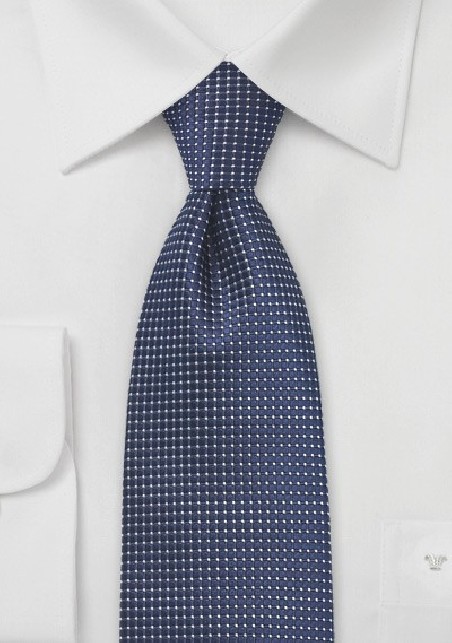 Pin Dot Tie in Navy Blue