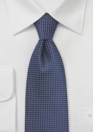 Pin Dot Tie in Navy Blue