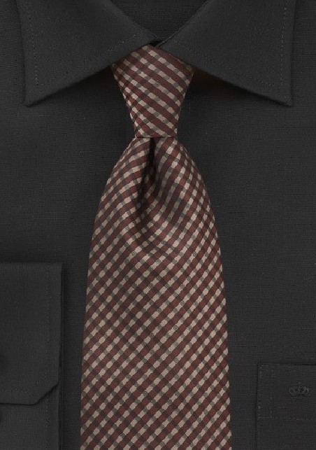 Mini Plaid in Mahogany and Copper