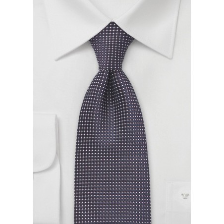 Modern Tie in Midnight Blue and Red