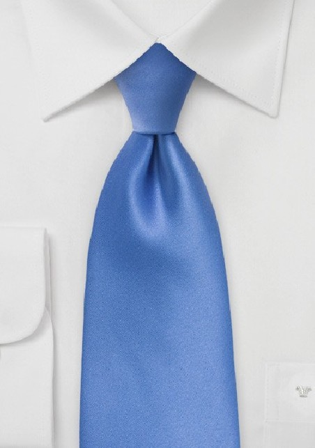 Solid Kids Tie in Warm Riviera Blue