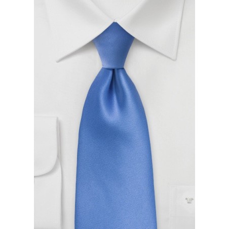 Solid Kids Tie in Warm Riviera Blue
