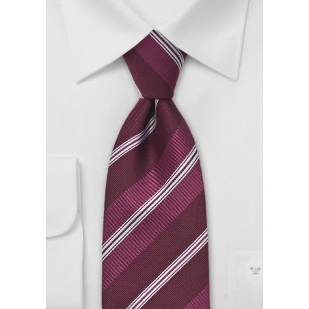 Pomegranate Striped Tie