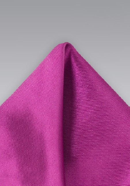 Solid Pocket Square in Dark Magenta