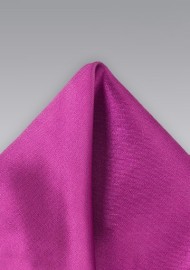 Solid Pocket Square in Dark Magenta