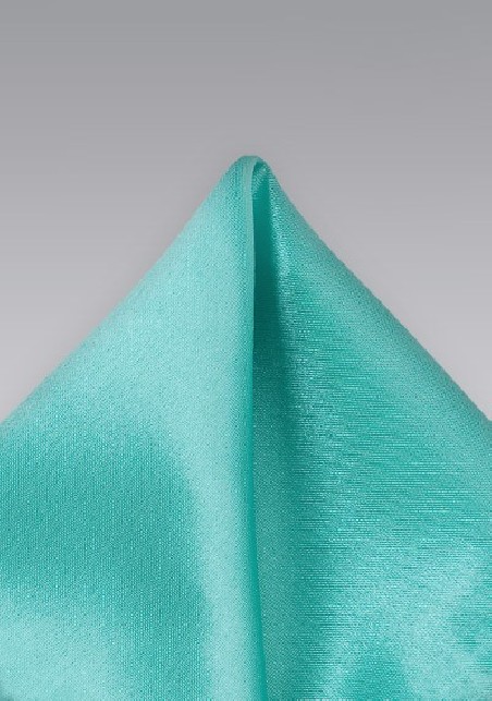 Solid Mint Green Pocket Square