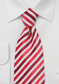 Trendy Red and White Kids Necktie
