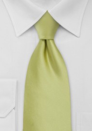 Light Pear Green Necktie for Kids