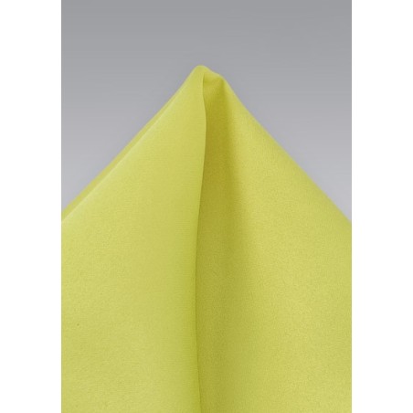 Light Pear Green Pocket Square