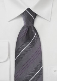 Striped Tie in Muted Orchid