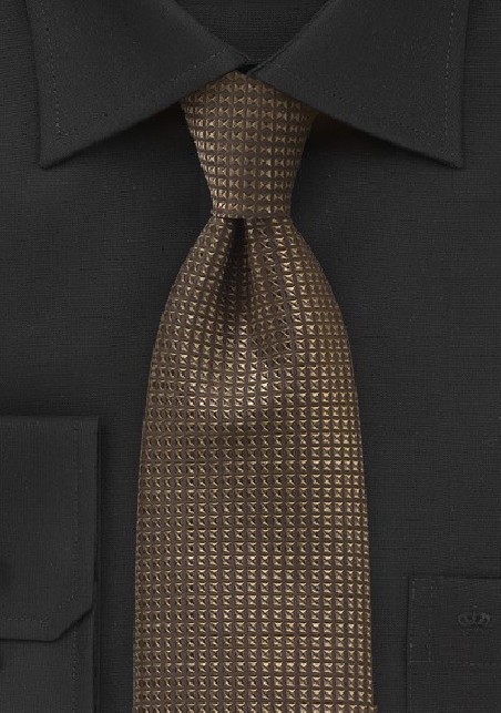 Regal Tie in Textured Bronze
