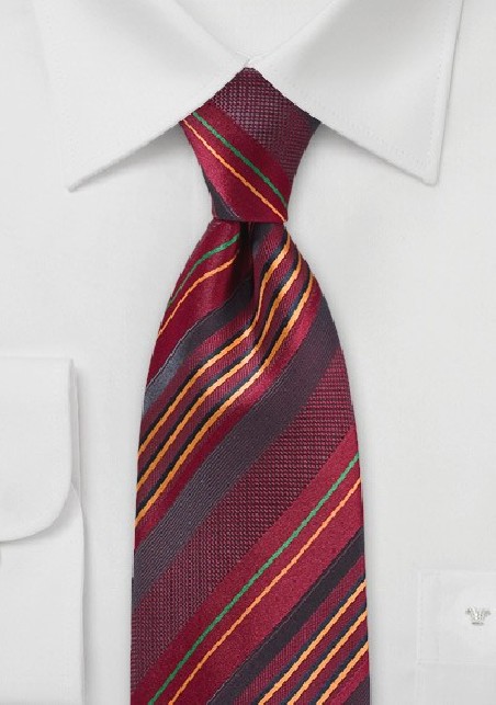 Bright MultiColor Striped Tie