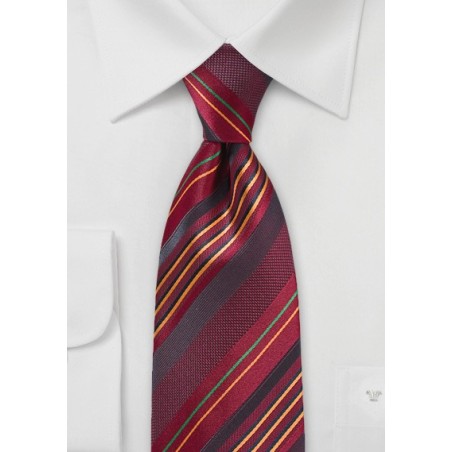 Bright MultiColor Striped Tie