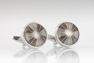 Round Retro Designed Cufflinks