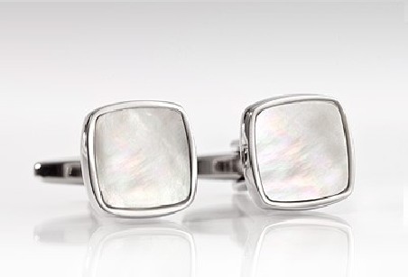 Square Shaped Mother of Pearl Cufflinks