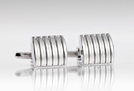 Modern Grooved Cufflinks