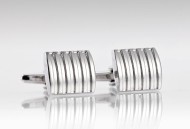 Modern Grooved Cufflinks