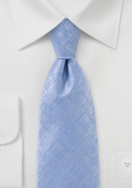 Heathered Tie in Soft Blue