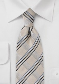 Minamilistic Plaid in Champagne