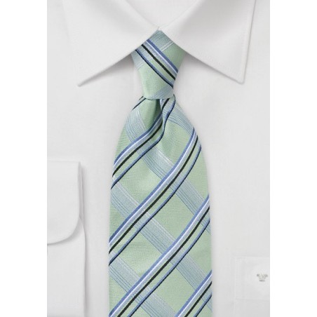 Modern Tie in Wave Crest Green