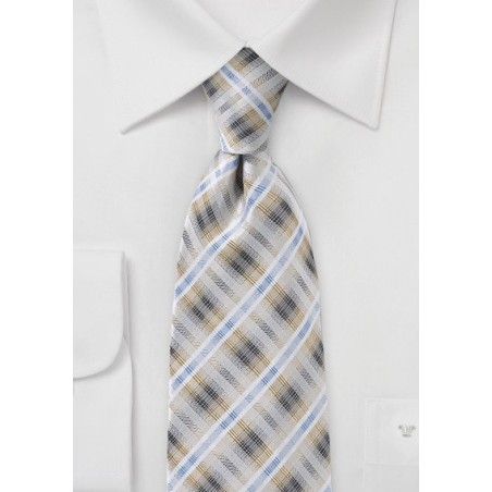 Modern Designed Tie in Pastel Yellow