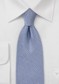 Modern Herringbone ZigZag in Blues