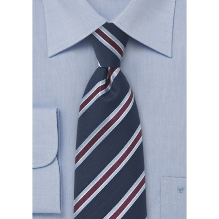 Classic Navy and Light Blue Tie