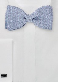 Lilac and Aqua Blue Bow Tie