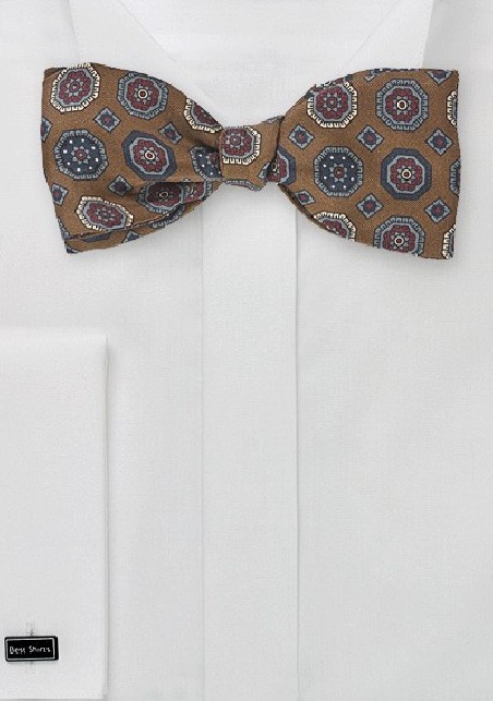 Self Tie Bow Tie in Espresso Brown