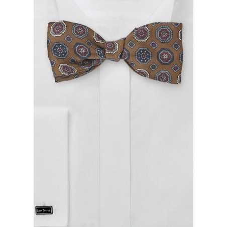 Self Tie Bow Tie in Espresso Brown