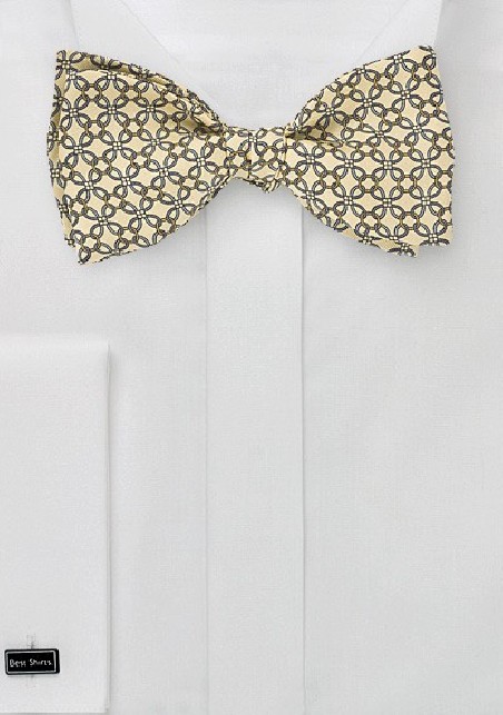 Graphic Bow Tie in Sunbeam Yellow