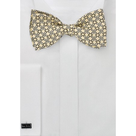 Graphic Bow Tie in Sunbeam Yellow