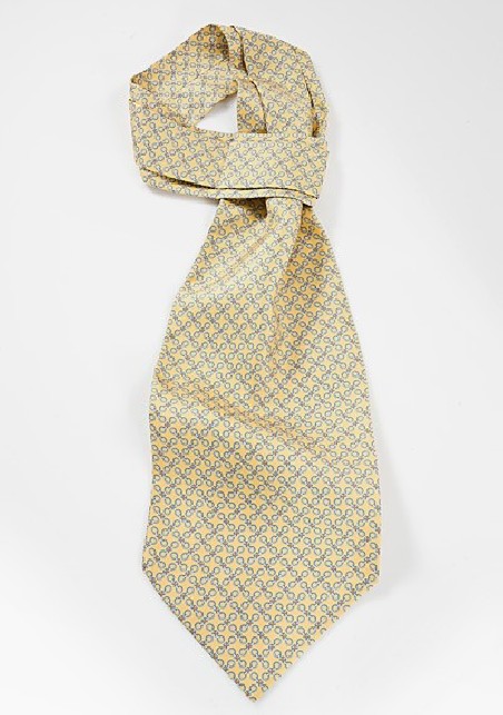Designer Ascot in Soft Yellows and Blues