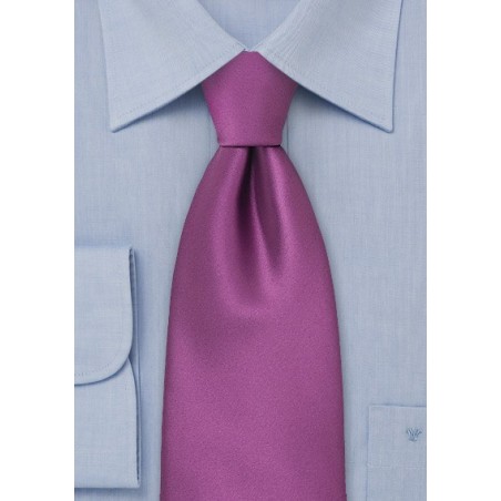 Solid Dark Lilac Purple Tie for Kids