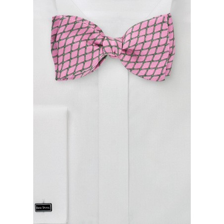 Punchy Bow Tie in Pinks and Greens