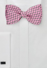 Punchy Bow Tie in Pinks and Greens