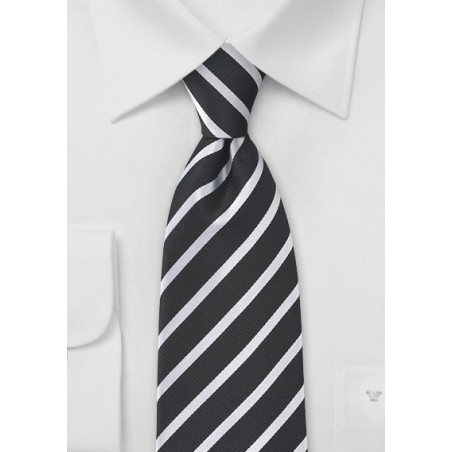 Designer Black and Silver Tie