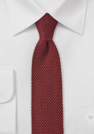Knitted Tie in Autumn Orange