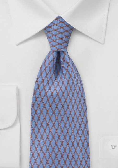 Steel Blue Diamond Tie
