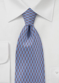 Steel Blue Diamond Tie