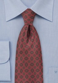 Gemstone Paisley Tie in Maroon