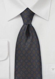 Gemstone Paisley Tie in Midnight Blue