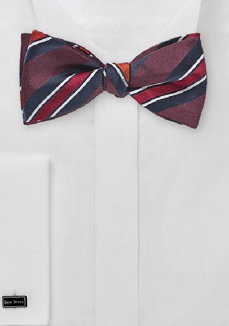 Ivy League Bow Tie in Maroon