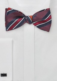 Ivy League Bow Tie in Maroon
