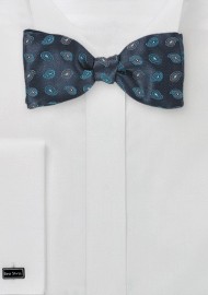 Paisley Dots in Midnight Blue